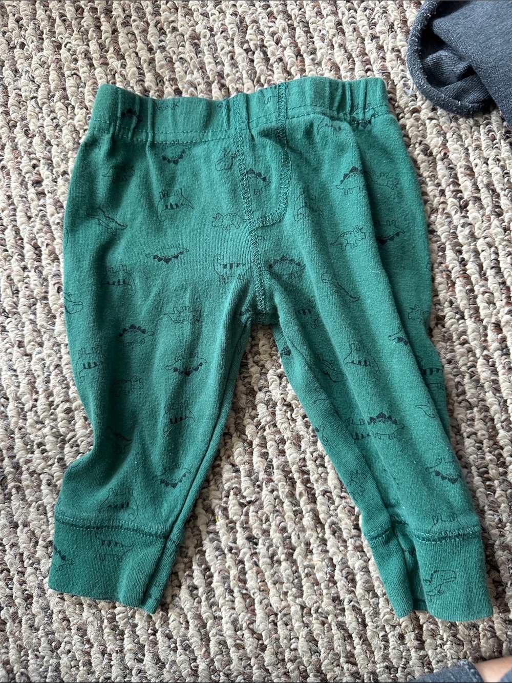child of mine Dark Green Dinosaur Print Leggings